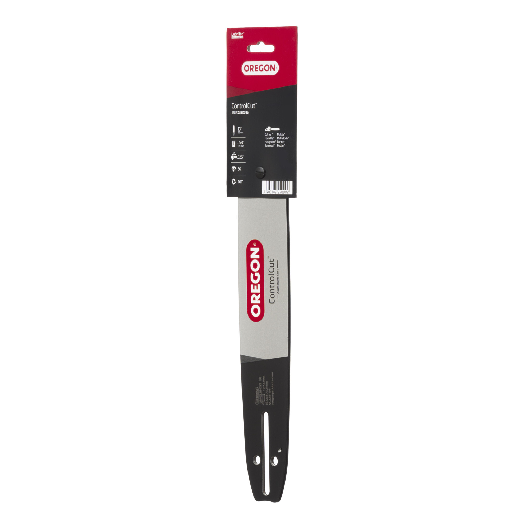 Oregon, ControlCut Chainsaw Guide Bar, Bar Length 13 in, Chain Pitch 0.325 in, Model# 138PXLBK095